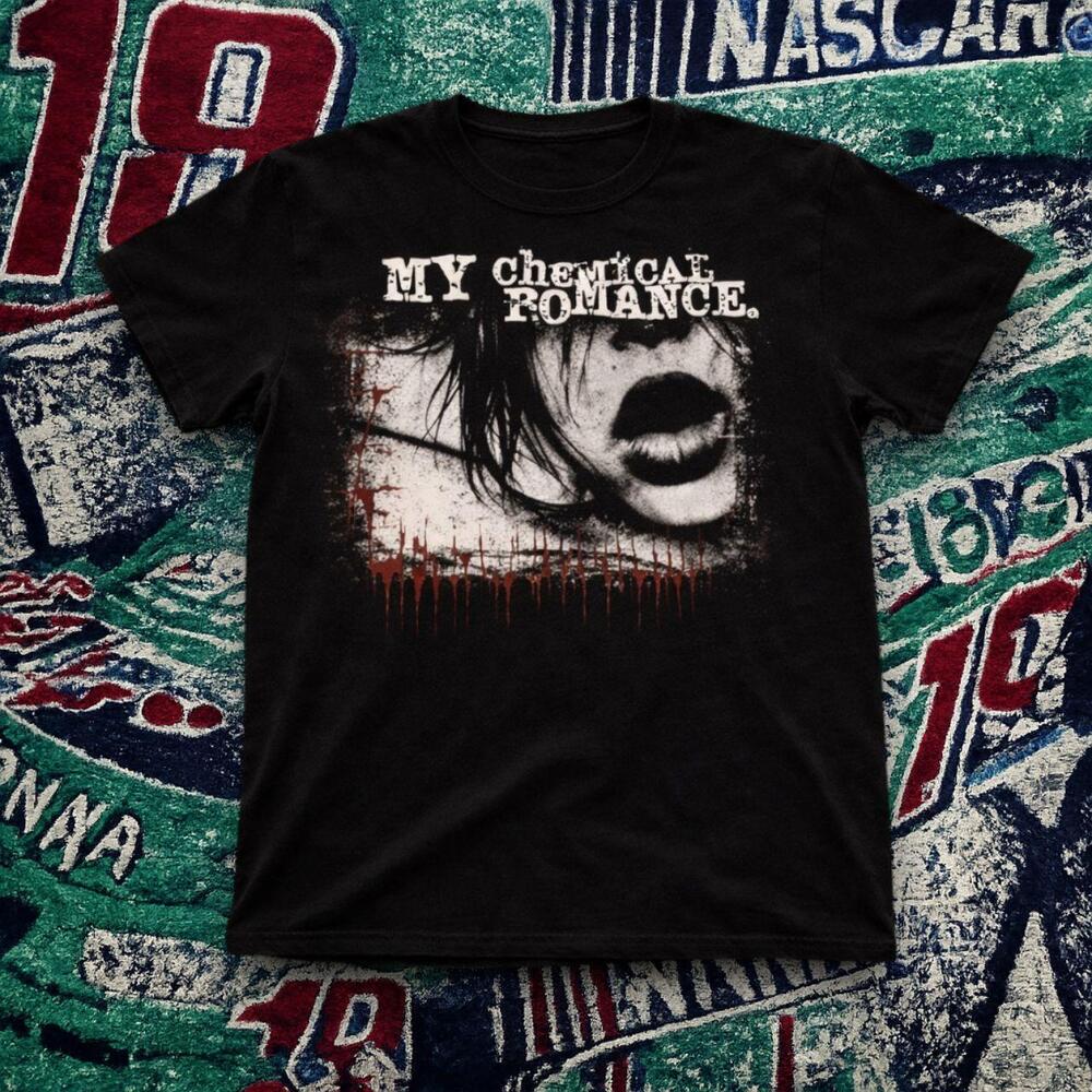 Black My Chemical Romance Scream Graphic Tee Emo Rock Band Unisex